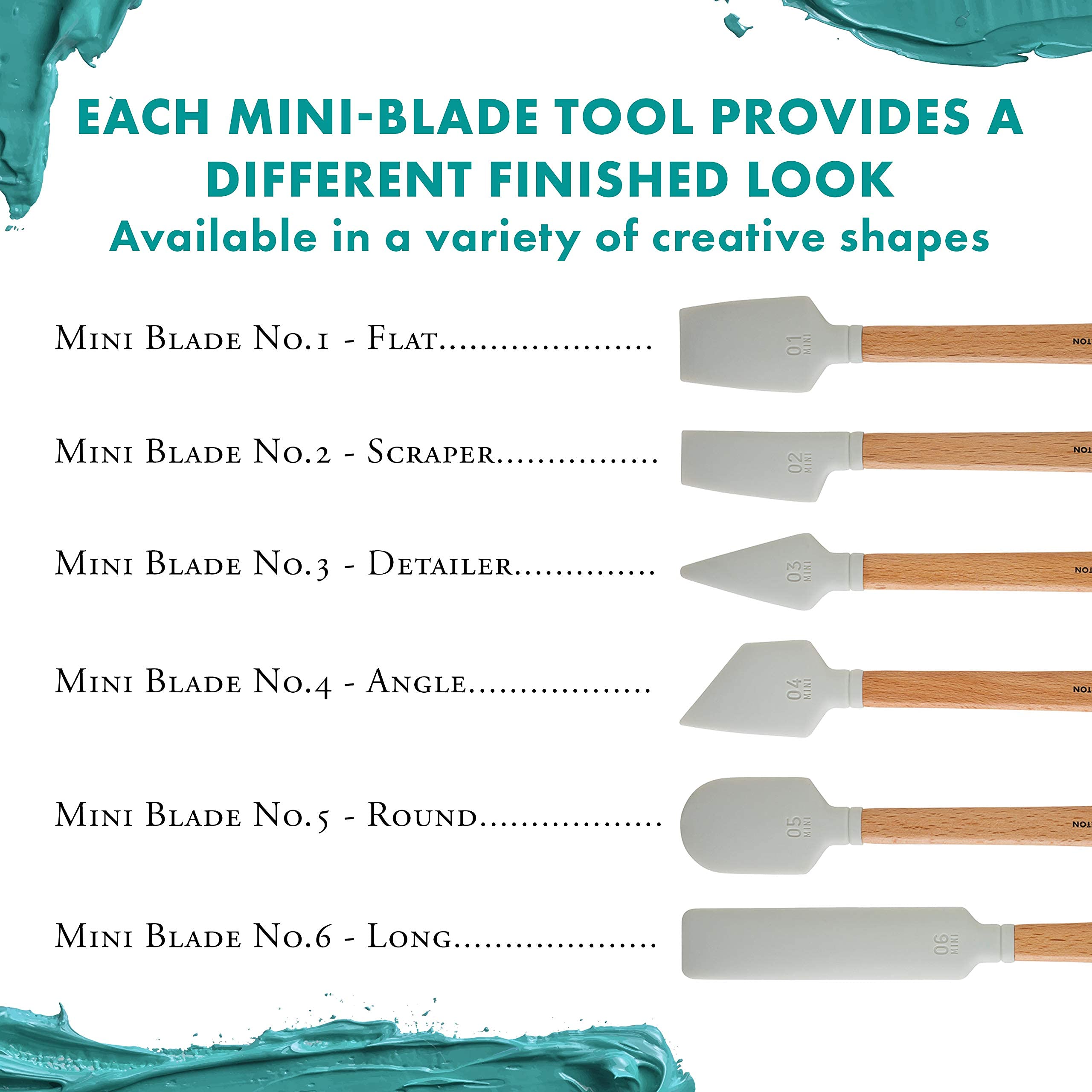 Princeton Catalyst Tool Miniblade No. 1, Synthetic, White, 1 Count - Image 5