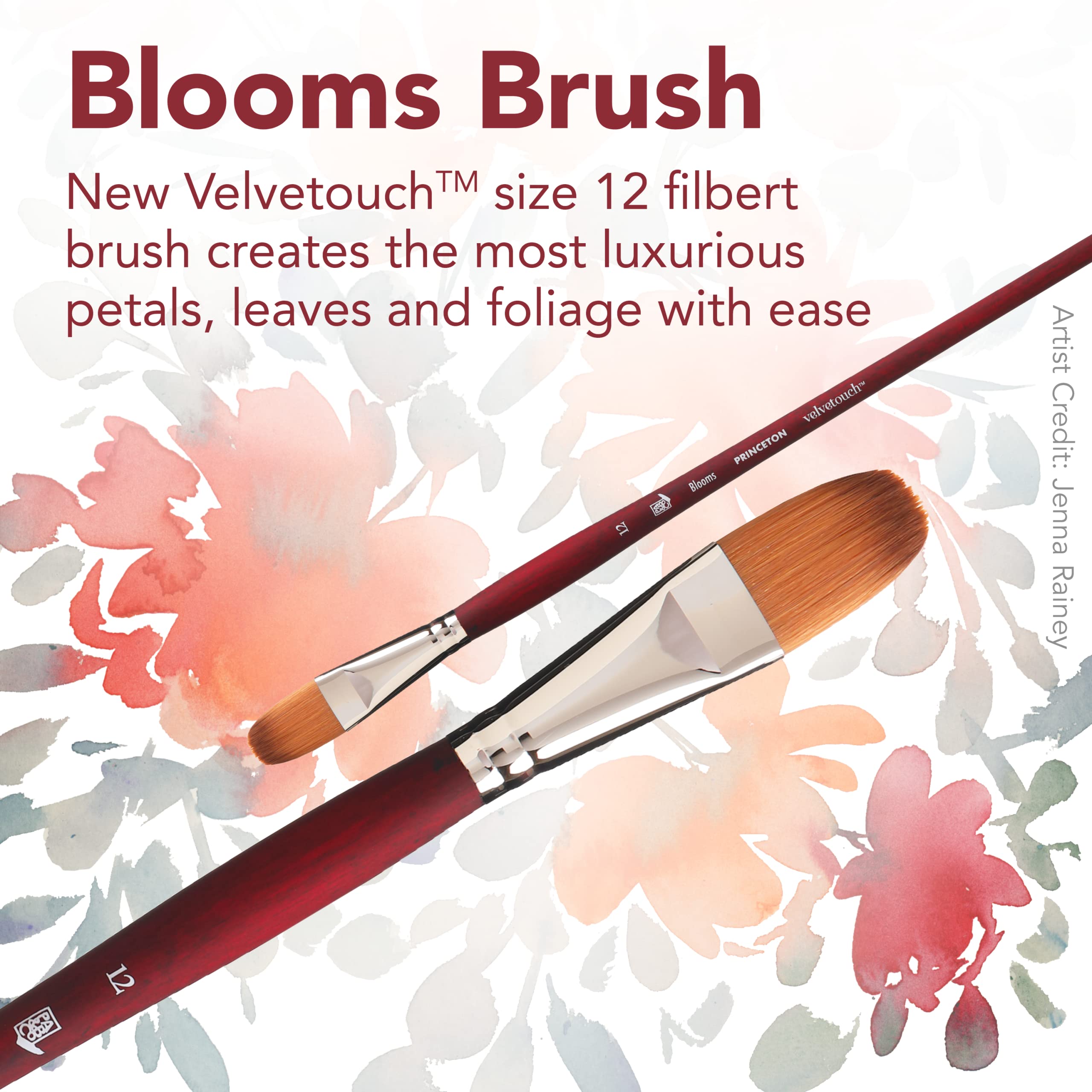 Princeton Velvetouch Long Handle Set, 4 Brushes - Professional Artist Brushes for Mixed Media, Acrylic, Oil. - Image 5
