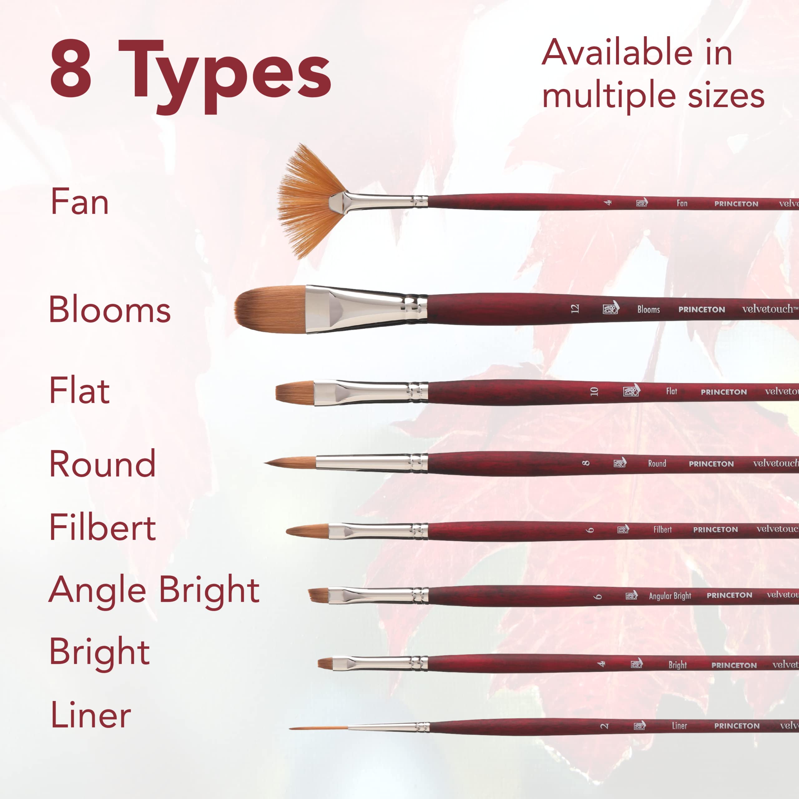 Princeton Velvetouch Jenna Rainey Blooms Brush, Long Handle, Size 12 - Professional Artist Brushes for Mixed Media, Acrylic, Oil - Image 6